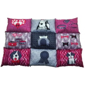 Vogel Patchwork kutyapárna 55x80 cm -  Tp 408.09 rózsaszín- szürke